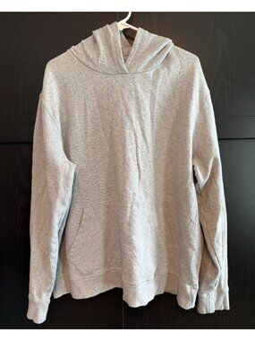 Pact Men's Organic Cotton Brushed Fleece Hoodie Sweatshirt XXL Gray Long Sleeves